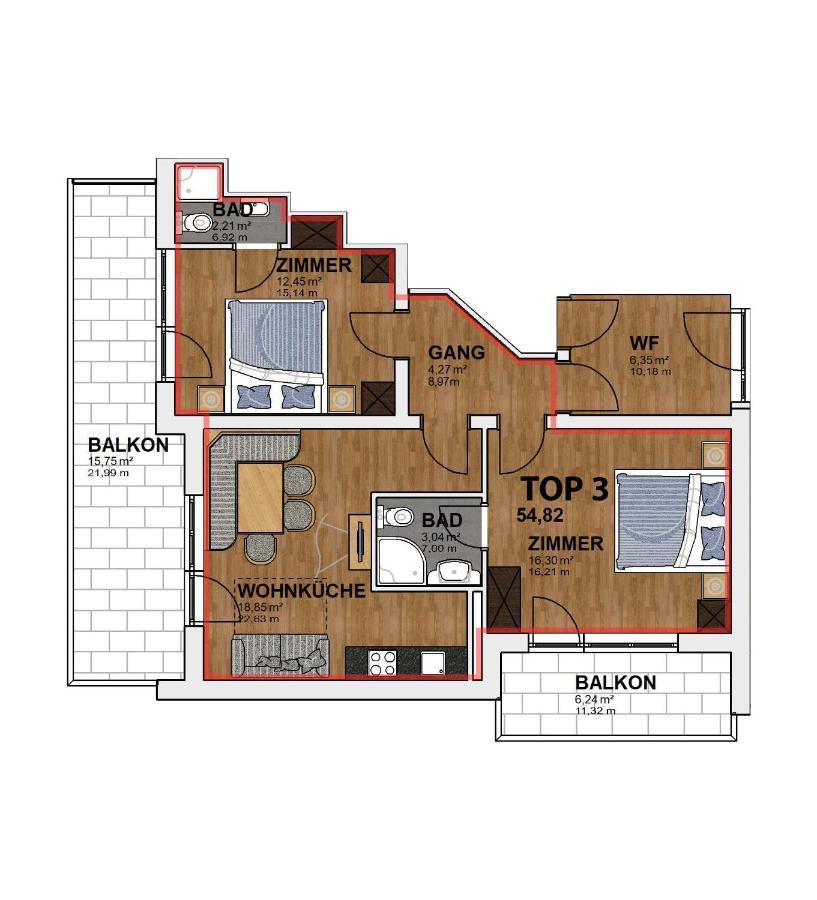 Appartements Bergwelt Оец Екстериор снимка